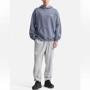 Represent Owners' Club Pullover Hoodie in Slate Blue - worn and washed once